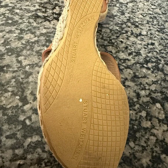 Stuart Weitzman Tan Wedge Sandals - Picture 5 of 9